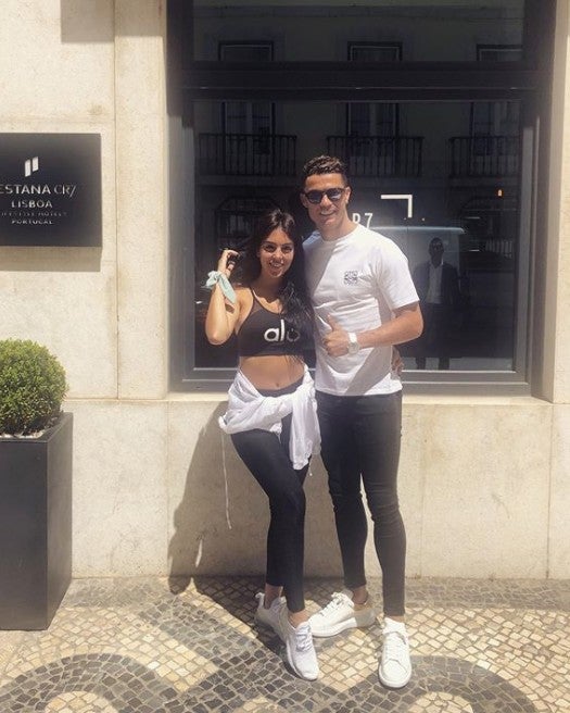 Georgina Rodríguez junto a Cristiano Ronaldo