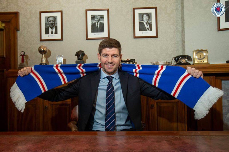 Gerrard tras su llegada a la dirección técnica del Rangers 