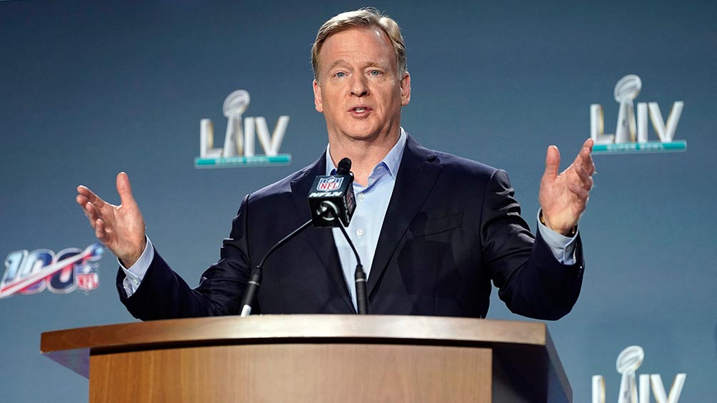 Roger Goodell, en conferencia de prensa