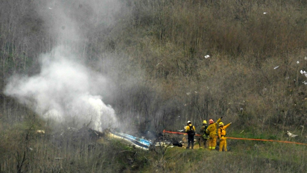 Lugar del accidente de helicóptero de Kobe Bryant