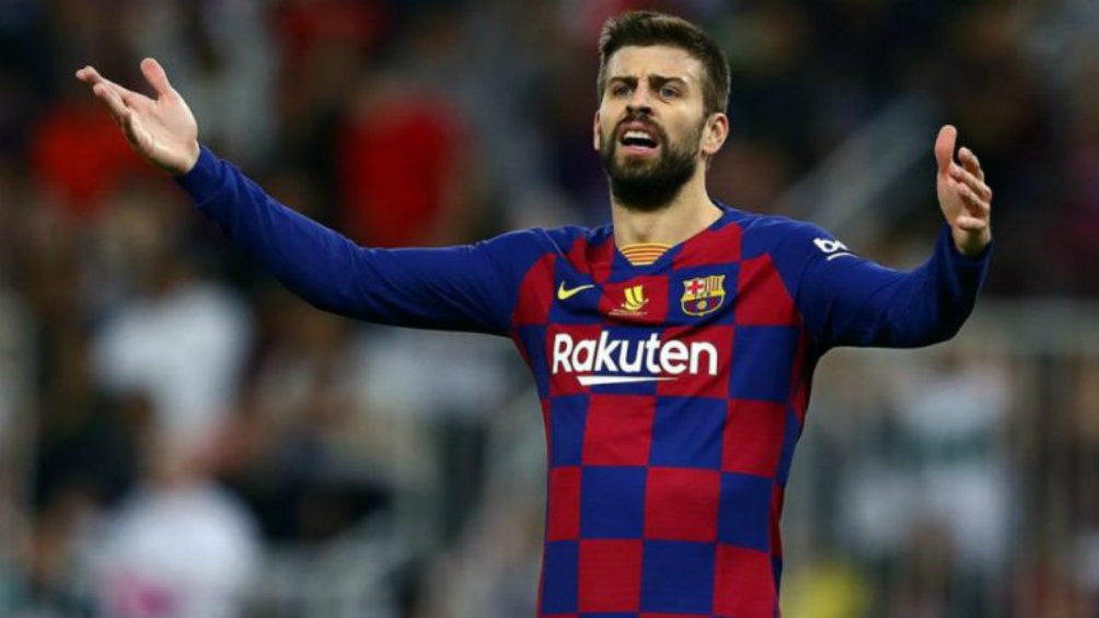 Piqué en partido de Barcelona