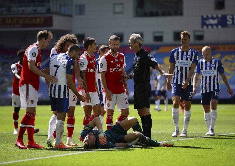 Bernd Leno en lesión