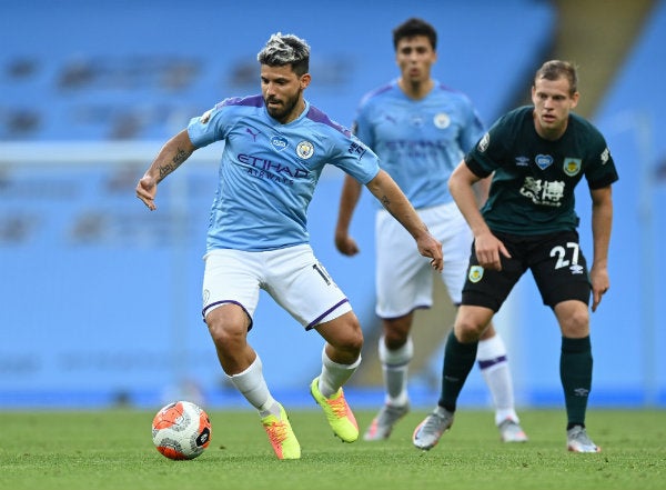 El Kun en acción ante Burnley