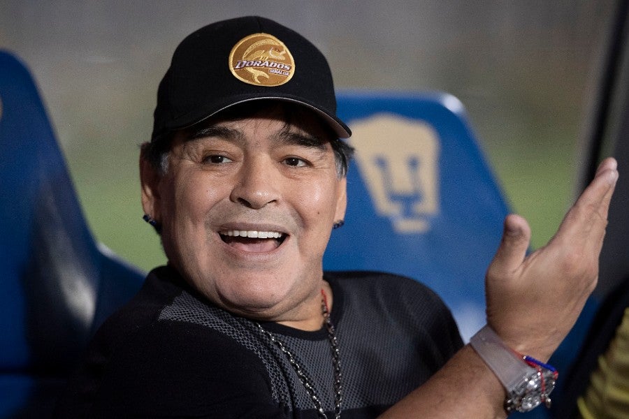 Diego Armando Maradona en su paso por Dorados