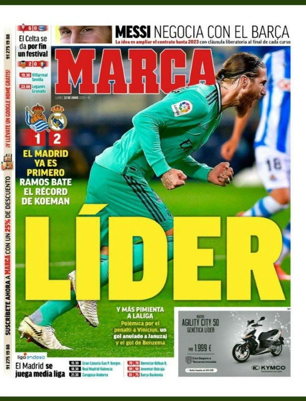 La portada de Marca 