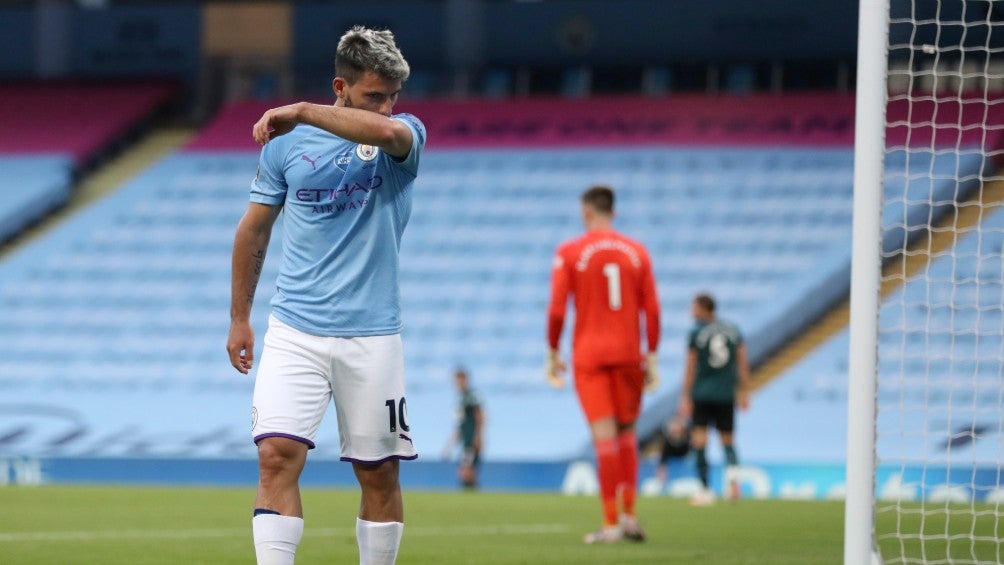 Kun Agüero se lesionó ante el Burnley