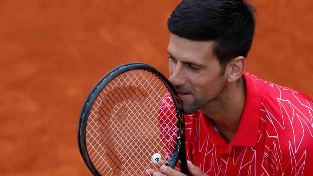 Djokovic, durante un juego del Adria Tour