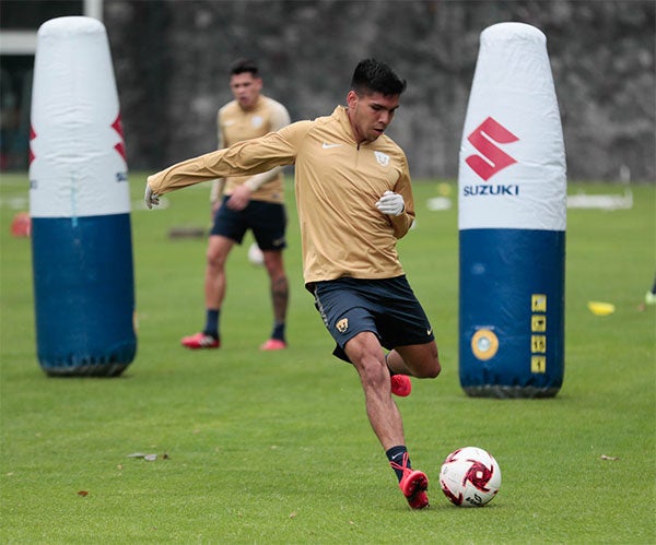 Una de las prácticas de los Pumas 