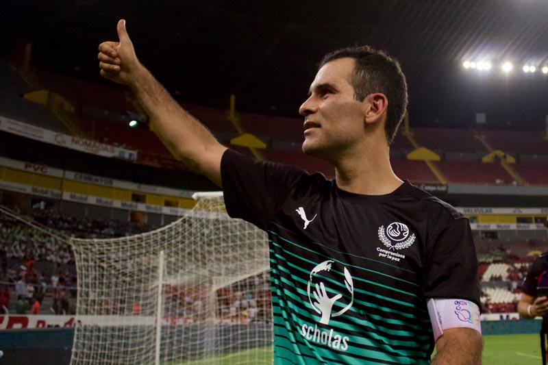 El histórico jugador mexicano, después de un partido