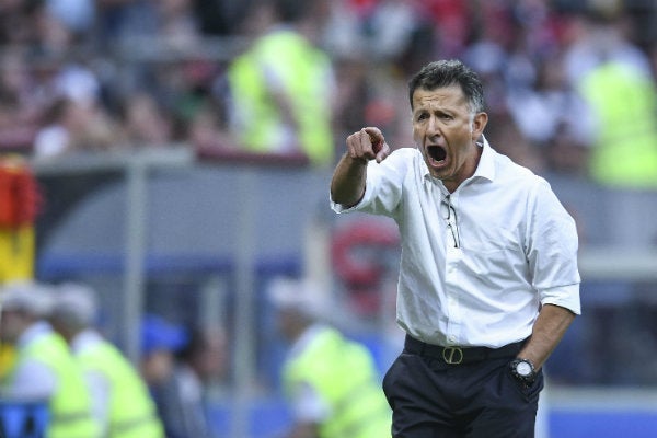 Juan Carlos Osorio durante el México vs Brasil en Rusia 2018