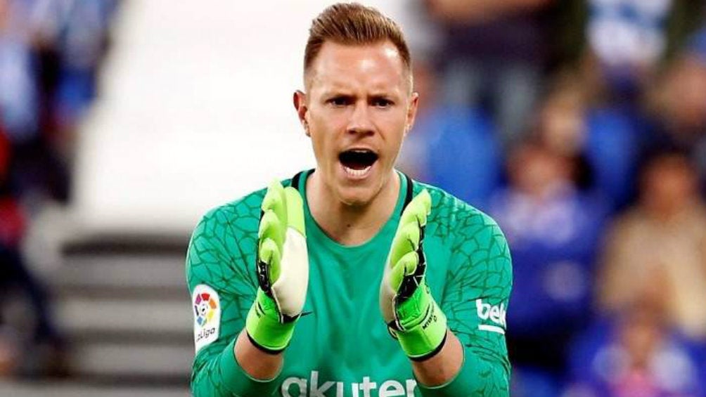 Ter Stegen celebrando una anotación