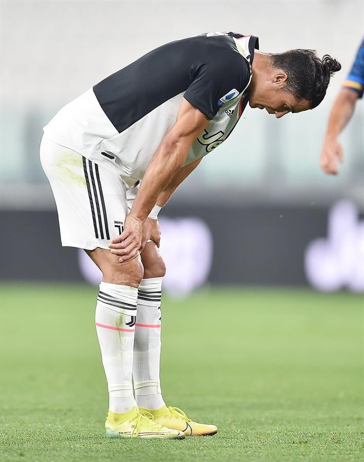 Cristiano Ronaldo durante un partido con la Juventus