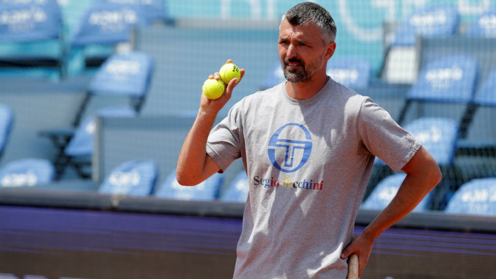 Goran Ivanisevic en un entranamiento