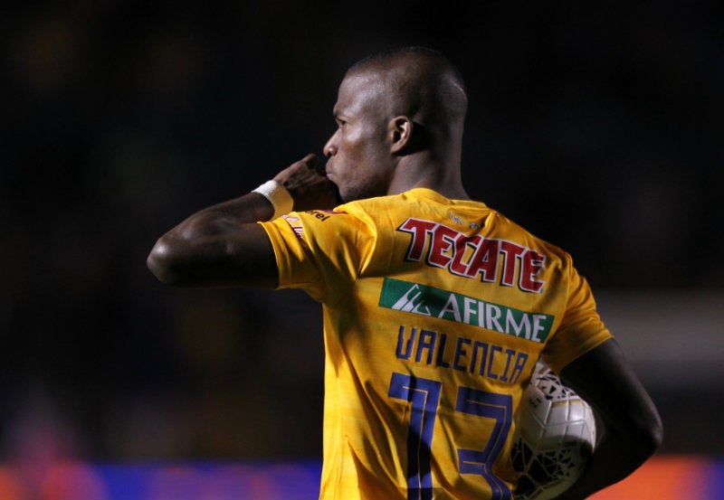 Enner Valencia en festejo 