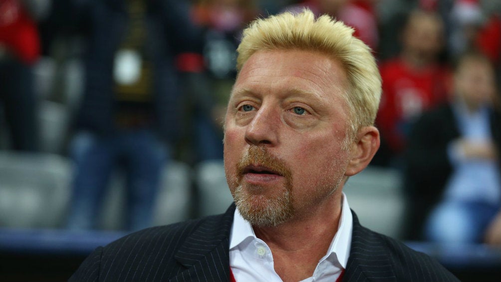 Boris Becker en presentación