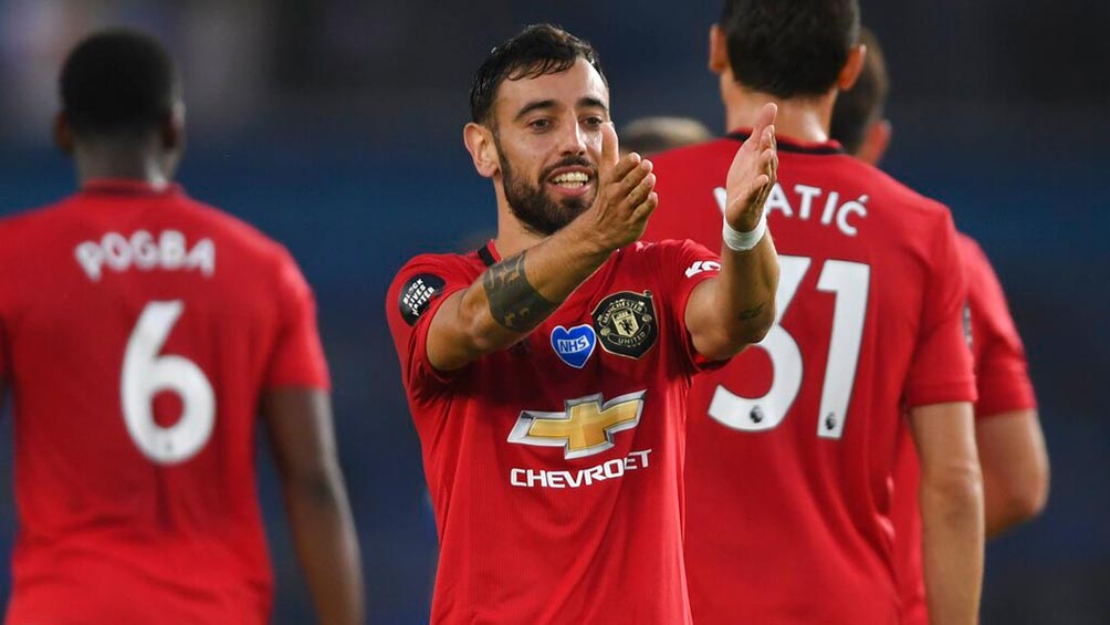 Manchester United: Doblete de Bruno Fernandes le dio la victoria ante Brighton