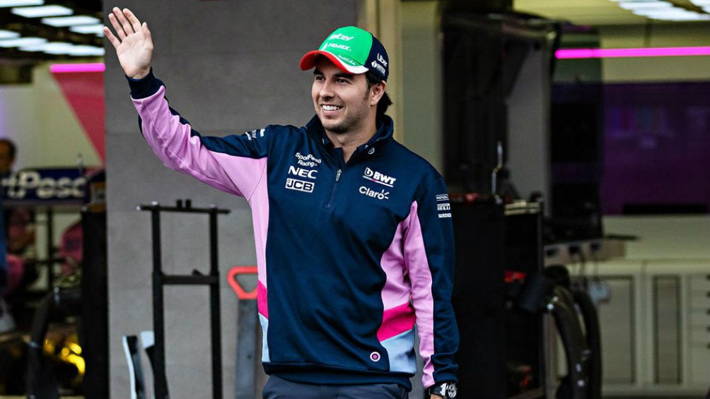 Checo Pérez previo a una carrera de F1