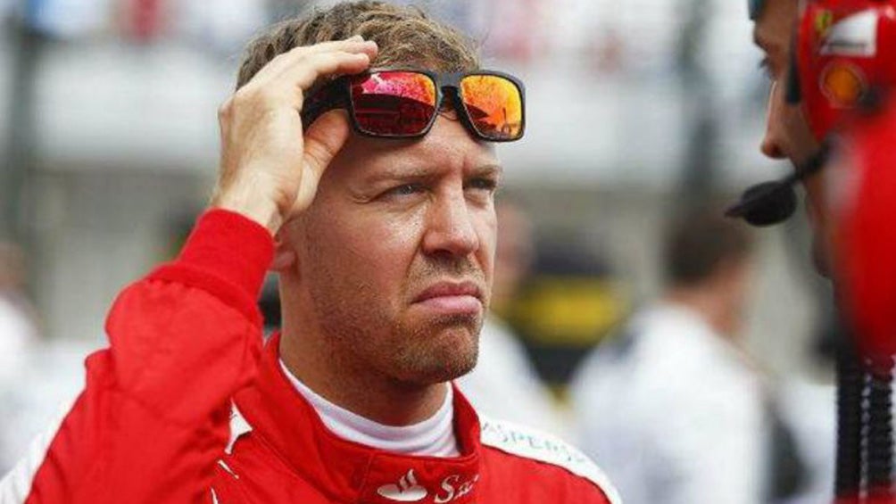 Sebastian Vettel previo a una carrera de Fórmula 1 