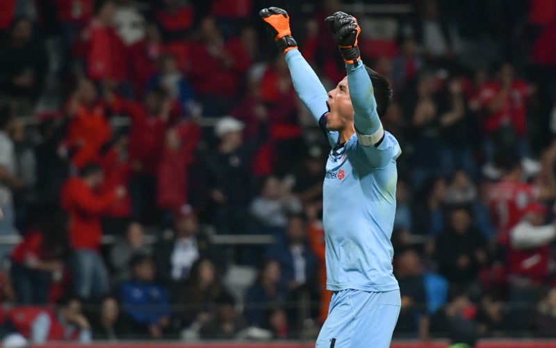 Alfredo Talavera en celebración con Toluca