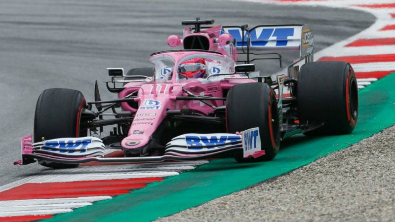 Checo Pérez en pista