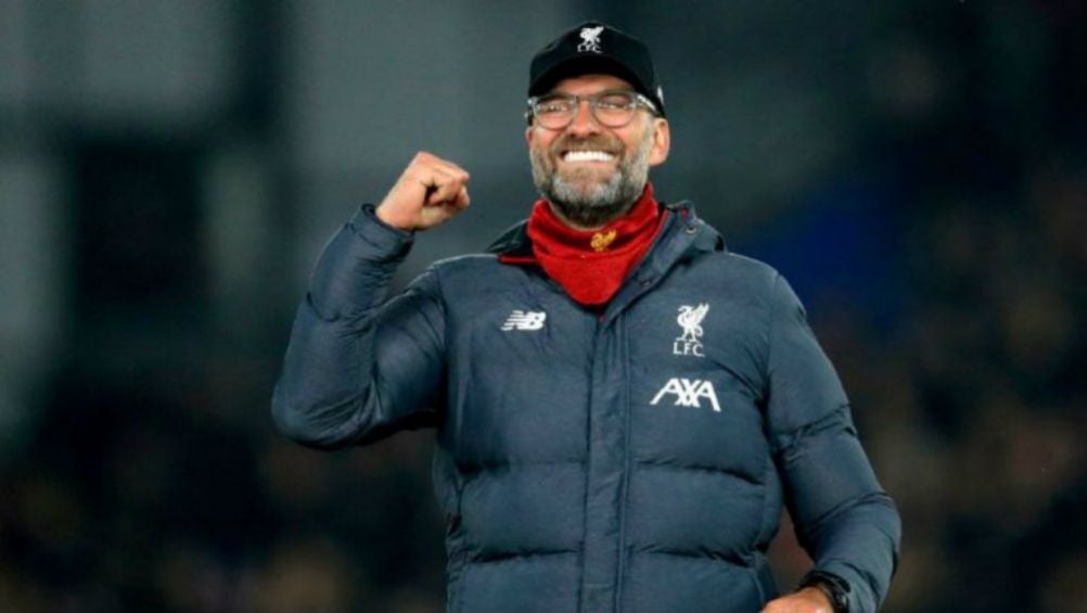 Jürgen Klopp, técnico del Liverpool, en celebración