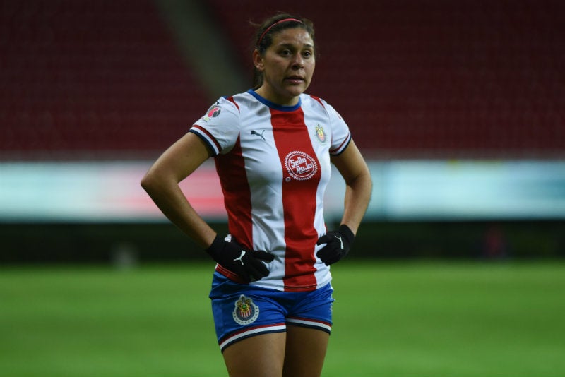 Norma Palafox en partido con Chivas