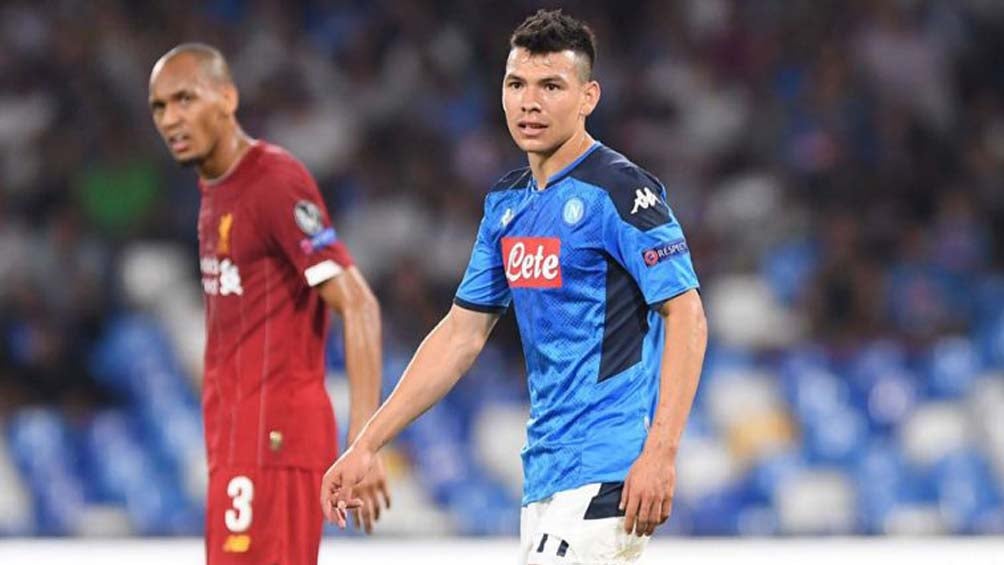 Chucky Lozano fue titular con el Napoli ante el Campeón Liverpool