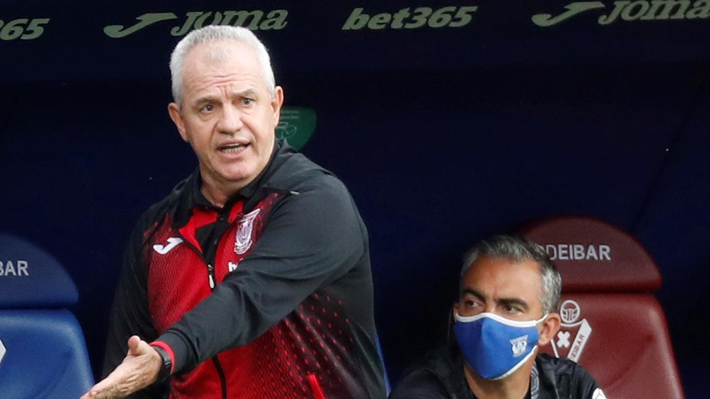 Javier Aguirre en partido del Leganés