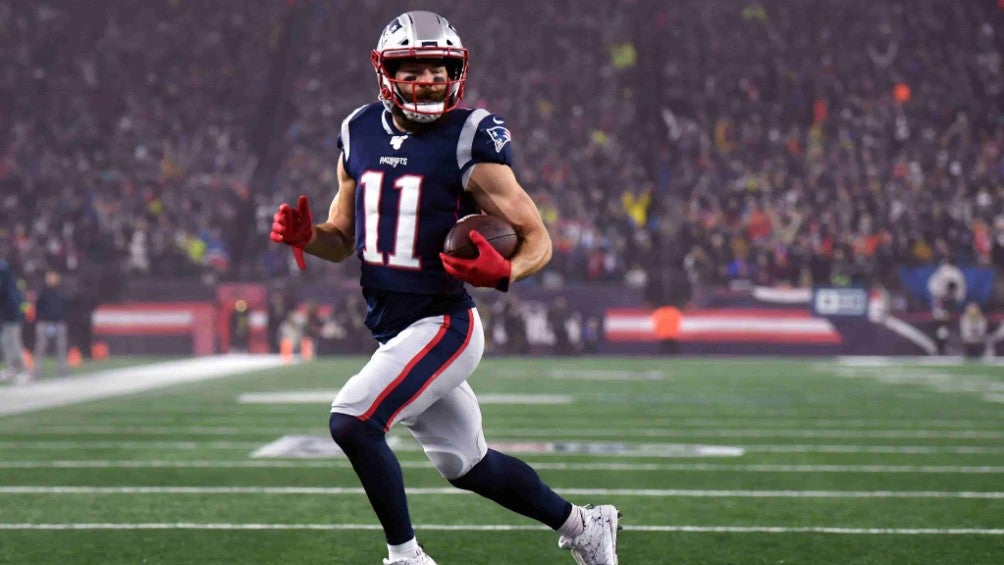 Julian Edelman durante un partido con Patriots