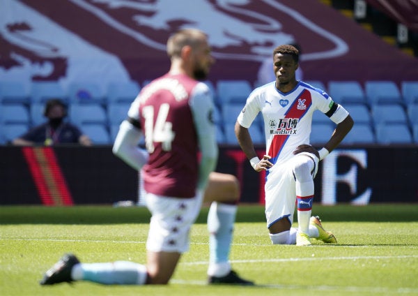 Zaha en el Crystal Palace vs Aston Villa