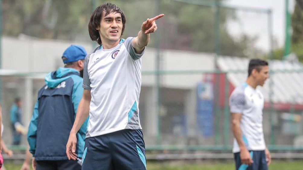 Shaggy Martínez durante un entrenamiento con Cruz Azul 