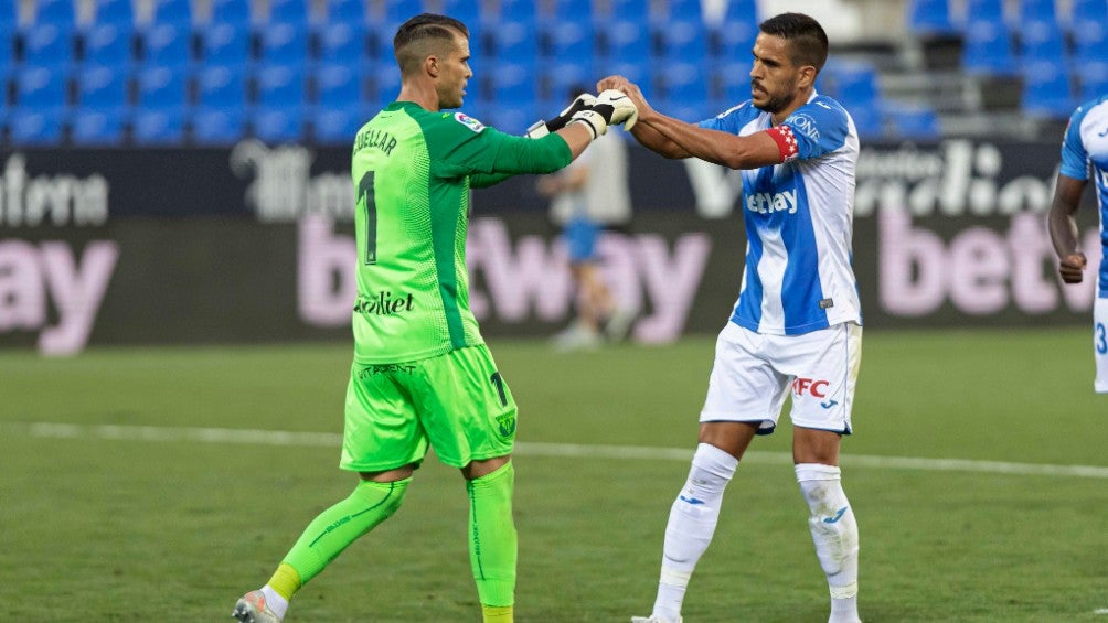 Jugadores del Leganés durante un partido