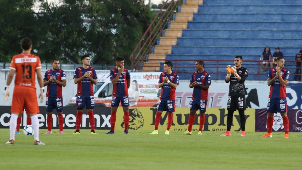 Jugadores del Atlante previo a un partido