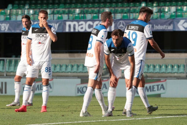 Jugadores del Atalanta vs Helas Verona