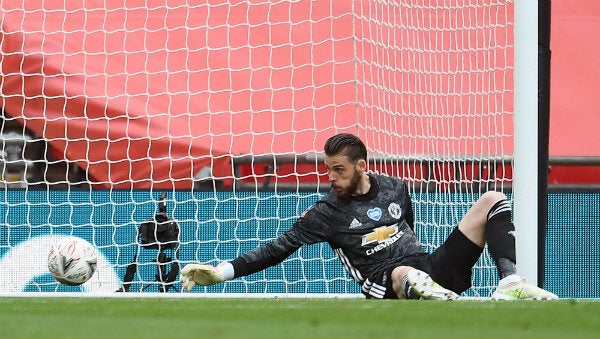 David de Gea en acción con Manchester United