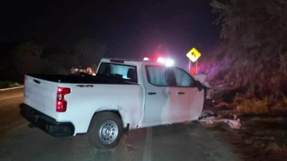 Así quedó el vehículo en el que se transportaba Zoé Robles