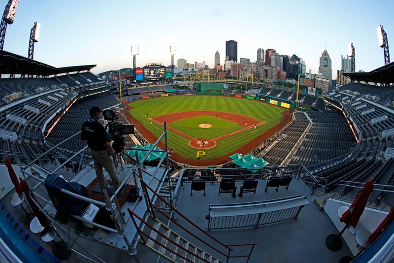 Vista del estadio PNC Park de los Pirates