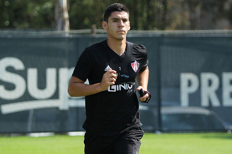 Angulo durante un entrenamiento con Atlas  