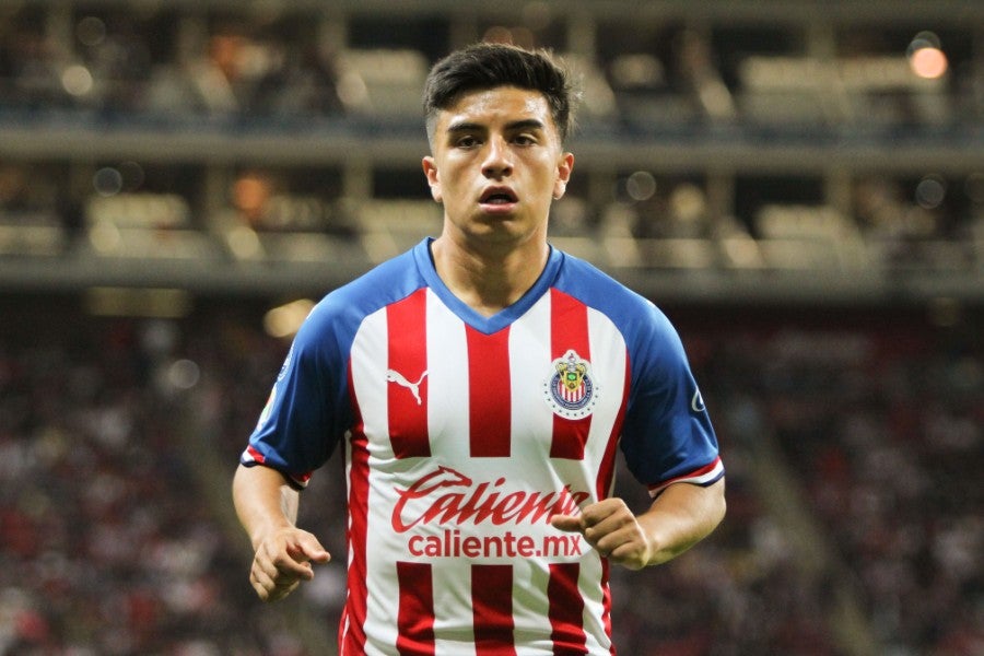 Fernando Beltrán durante un partido con Chivas