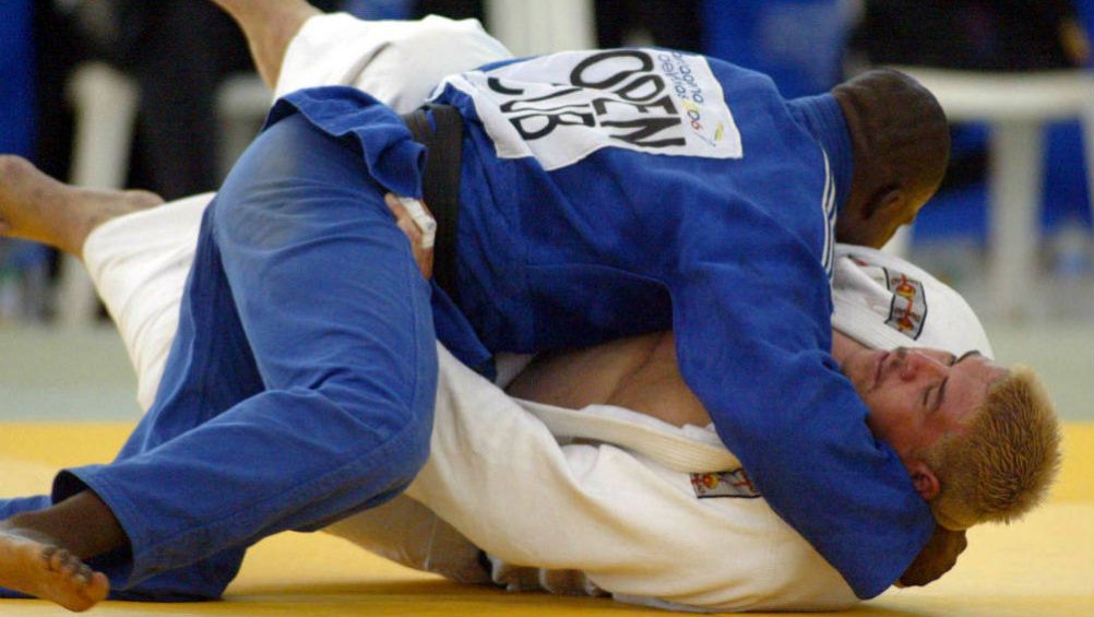 El exjudoca Claudio Zupo en acción