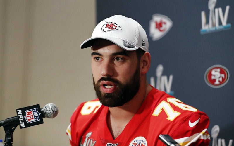 Laurent Duvernay-Tardif en conferencia de prensa