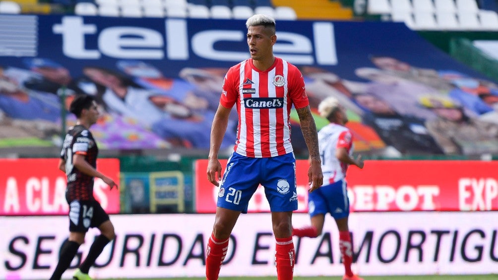 Mauro Quiroga durante un partido con Atlético de San Luis