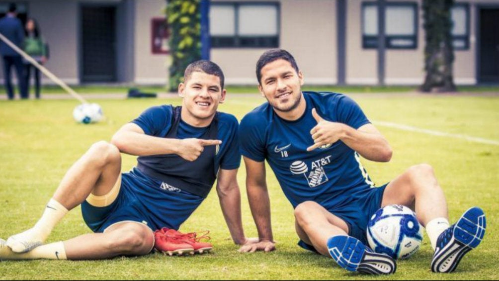 Richard Sánchez y Bruno Valdez en entrenamiento