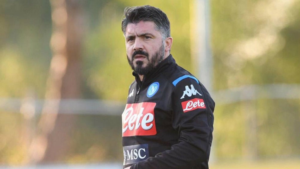 Gattuso en entrenamiento con Napoli