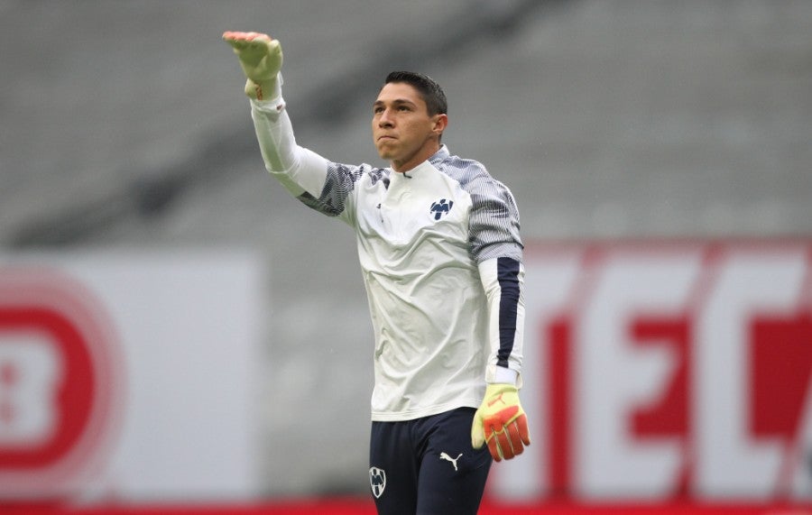 Hugo González previo a un partido con Rayados