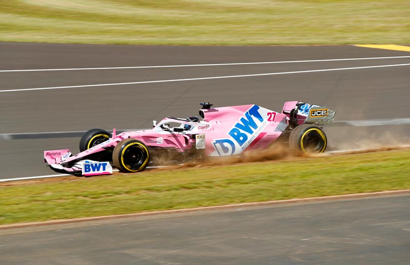 El piloto alemán en el monoplaza de Racing Point