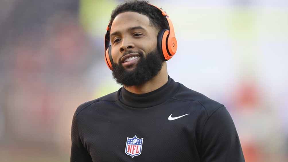 Odell Beckham Jr. sonríe previo a un juego