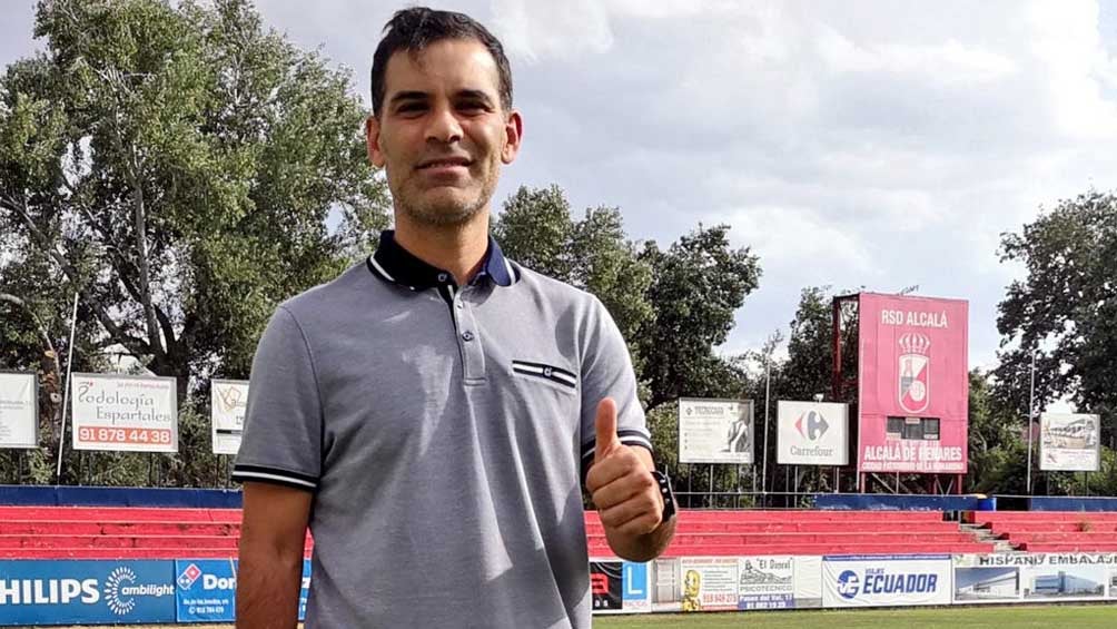 Rafa Márquez en su arribo a los campos de Alcalá