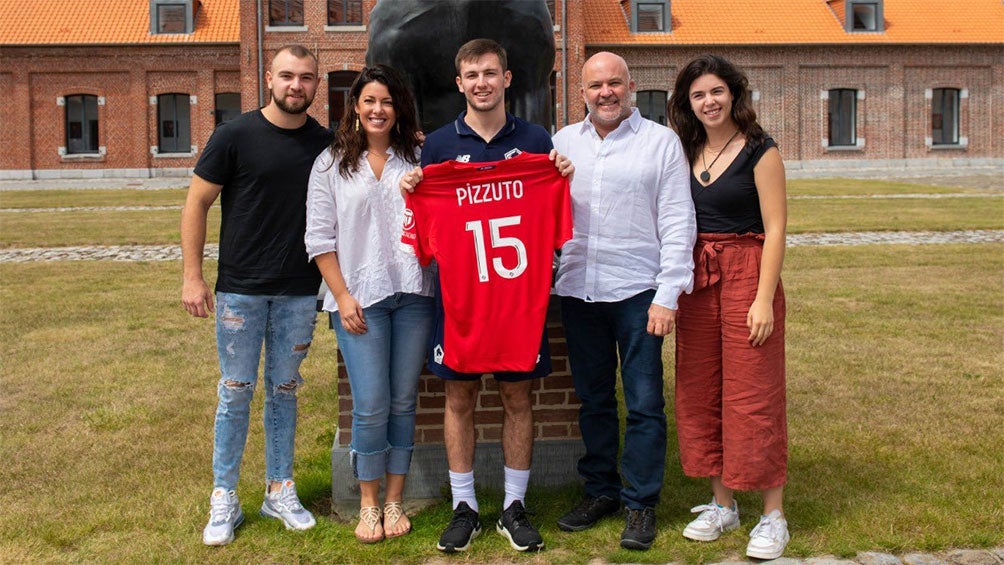 Eugenio Pizzuto en sus primeros días con Lille