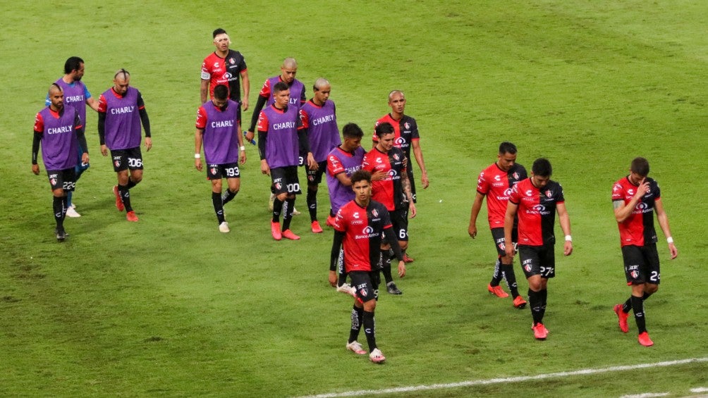 Jugadores del Atlas tras caer vs Pumas